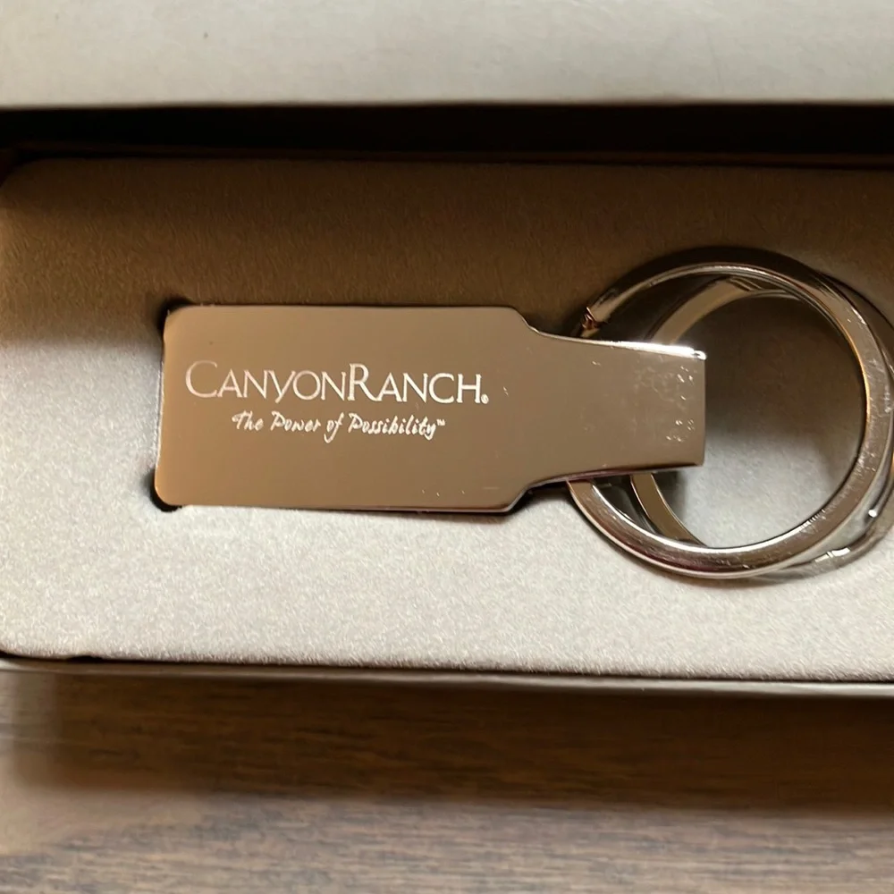 Canyon Ranch Silvertone Keychain, NWOT - Picture 1 of 4